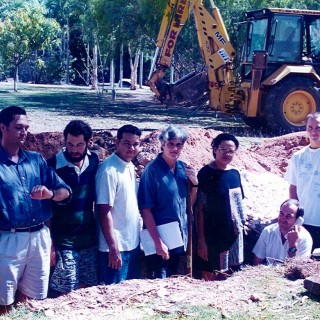 Early 90s staff in the trench of the John Mathews Building