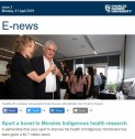 Sport a boost to Menzies Indigenous health research