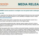 MEDIA RELEASE | NHMRC Grants awarded to investigate local and global health challenges