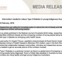 Intervention needed to reduce Type 2 Diabetes in young Indigenous Australians