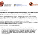 New guidelines to improve assessments for Aboriginal and Torres Strait Islander people presenting to hospital with self-harm and suicidal thoughts