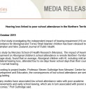 Hearing loss linked to poor school attendance in the Northern Territory