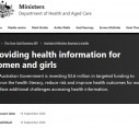 SHELab: Australian Government Department of Health and Aged Cares Improving Health Outcomes for Priority Populations of Women and Girls  Health Promotion Activities Grant Opportunity