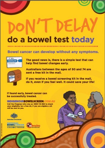 National Indigenous Bowel Screening poster