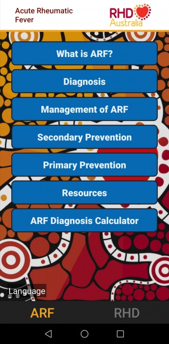 ARF RHD iPhone, Android and iPad applications