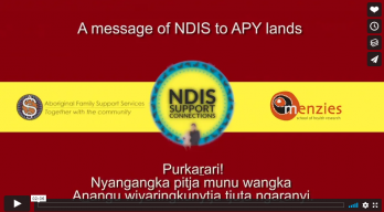NDIS | Nyumiti sends a message to her family on APY lands (Pitjantjatjara)