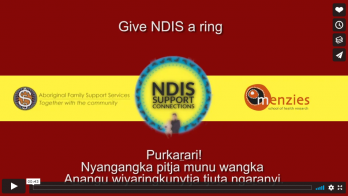 Give NDIS a ring! (Pitjantjatjara)