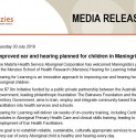 Media Release | Improved ear and hearing planned for children in Maningrida