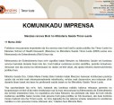 Komunikadu  Imprensa | Menzies renova MoU ho Ministeriu Saúde Timor-Leste