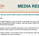 MEDIA RELEASE | Stay Strong mental health leaders awarded Menzies Medallion