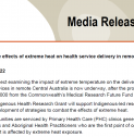 MEDIA RELEASE | Examining the effects of extreme heat on health service delivery in remote Australia