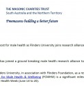 MEDIA RELEASE: Boost for male health as Flinders University joins research alliance