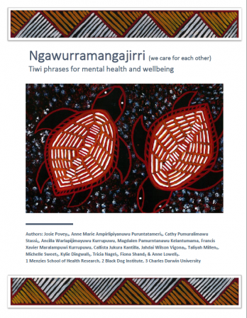 Ngawurramangajirri - Tiwi phrases for mental health and wellbeing