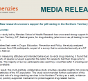 MEDIA RELEASE | New research uncovers support for pill testing in the NT