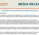 MEDIA RELEASE | New digital tool encourages First Nations people to Stay Strong