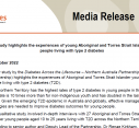 MEDIA RELEASE | Experiences of young Aboriginal and Torres Strait Islander people living with type 2 diabetes