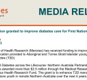 MEDIA RELEASE | $3.5 million granted to improve diabetes care for First Nations youth