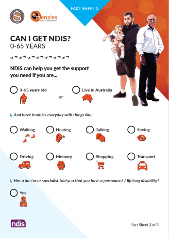 NDIS Fact Sheet 2 | Can I get NDIS